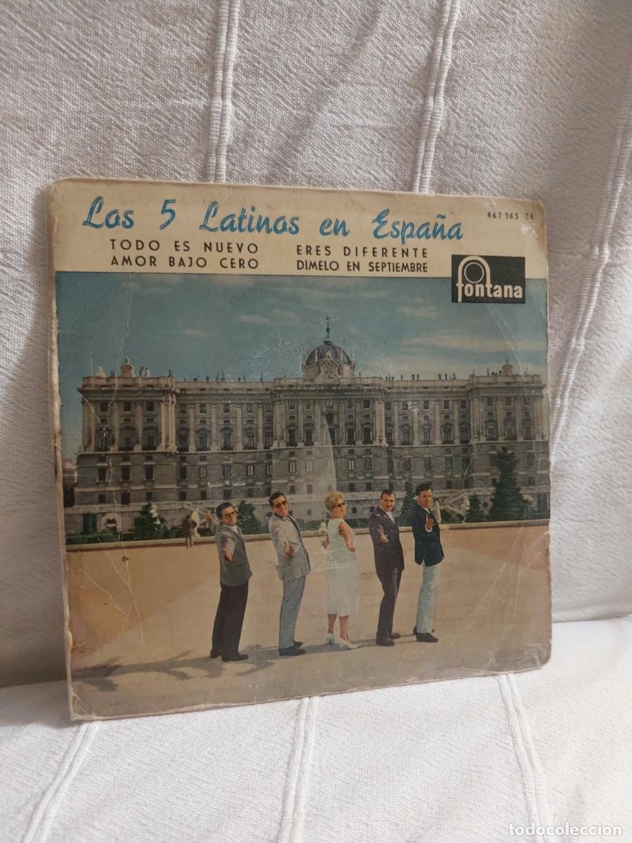 Coleccionismo de revistas y peri&oacute;dicos: DISCO &rdquo;LOS 5 LATINOS EN ESPA&Ntilde;A&rdquo;