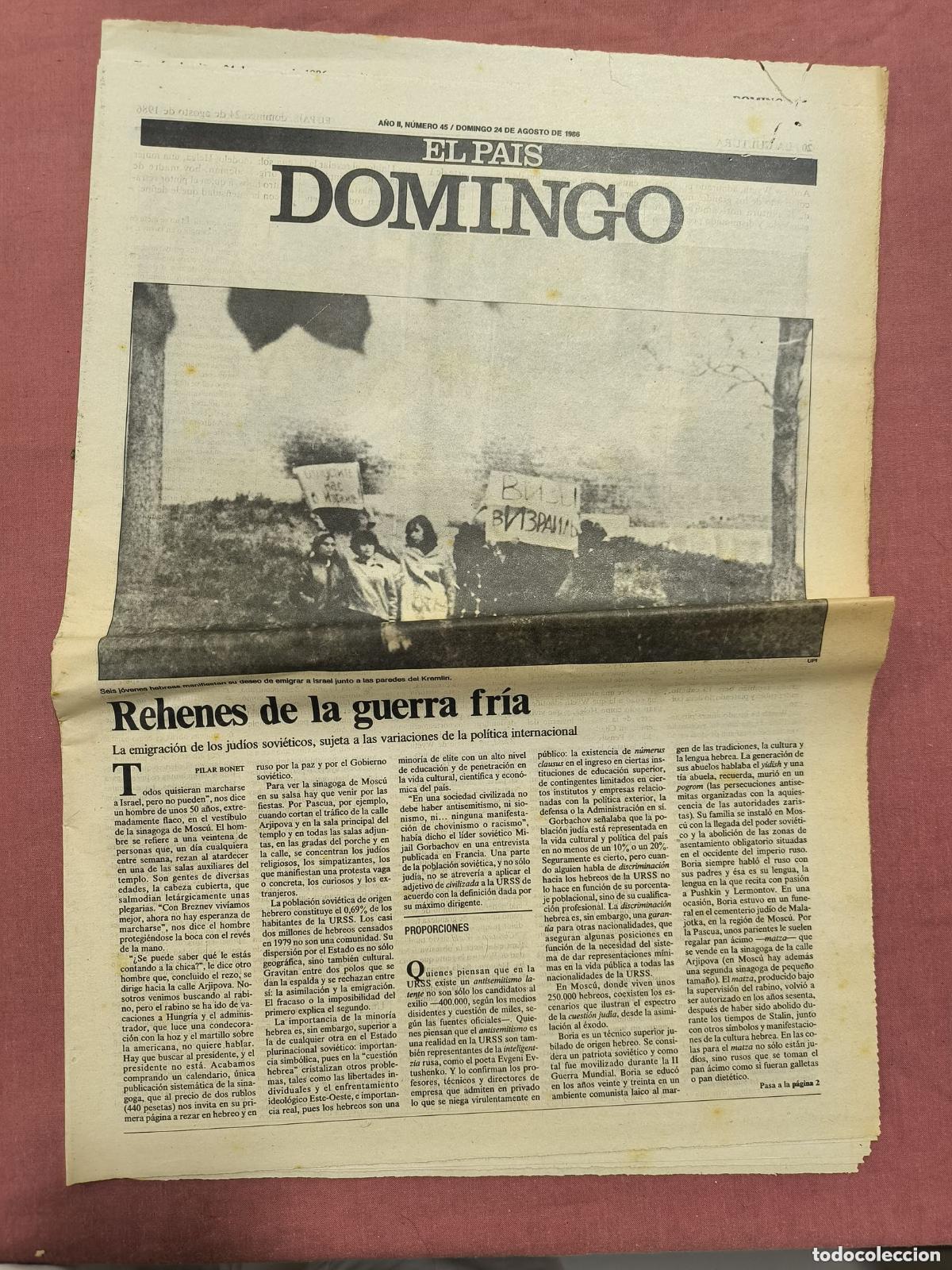 Collection Magazines and Newspapers: Suplemento El Pa&iacute;s Domingo &ndash; Rehenes de la Guerra Fr&iacute;a Coleccionismo