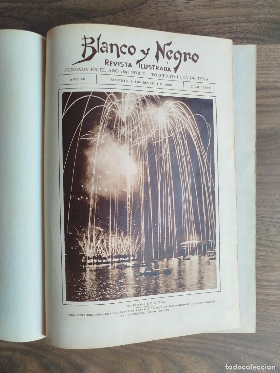 Coleccionismo de revistas y peri&oacute;dicos: Libro de 9 revistas de Blanco y Negro del a&ntilde;o 1930