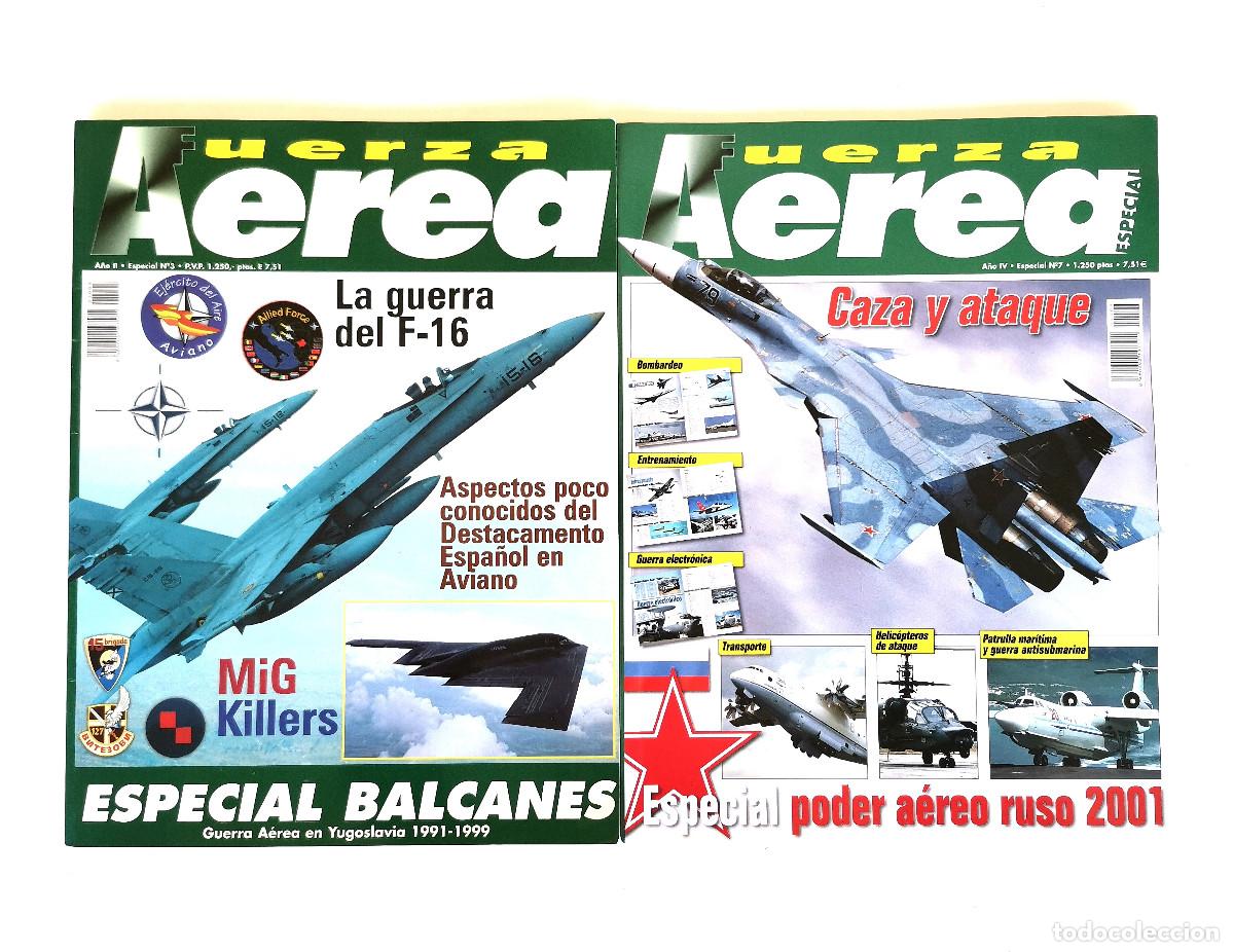 Coleccionismo de revistas y peri&oacute;dicos: 2 Especiales FUERZA A&Eacute;REA Nos 3 y 7 (Especial Balcanes 1999 + Poder a&eacute;reo ruso 2001)