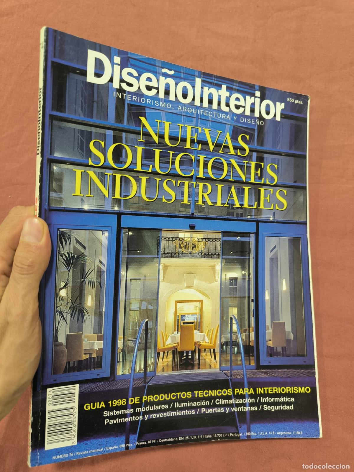 Collezionismo di Riviste e Giornali: Revista Dise&ntilde;o Interior Nuevas Soluciones Industriales Coleccionismo Hemeroteca