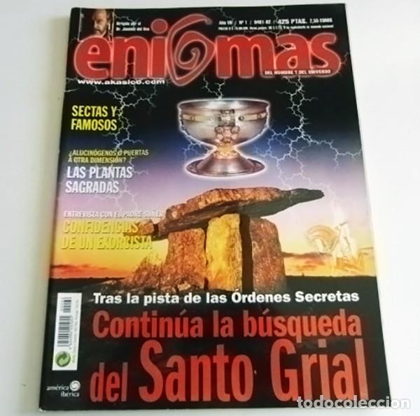 Coleccionismo de revistas y peri&oacute;dicos: ENIGMAS N&ordm; 1 REVISTA DE MISTERIO JIM&Eacute;NEZ DEL OSO SANTO GRIAL SECTAS PLANTAS SAGRADAS EXORCISTA ARPA