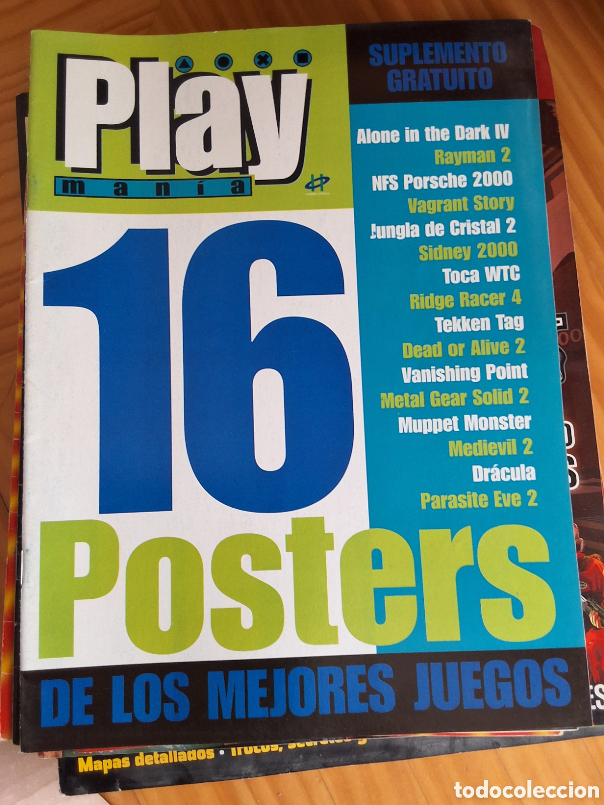Coleccionismo de revistas y peri&oacute;dicos: 16 posters mejores juegos mini guia suplemento revista play mania n&uacute;mero 20