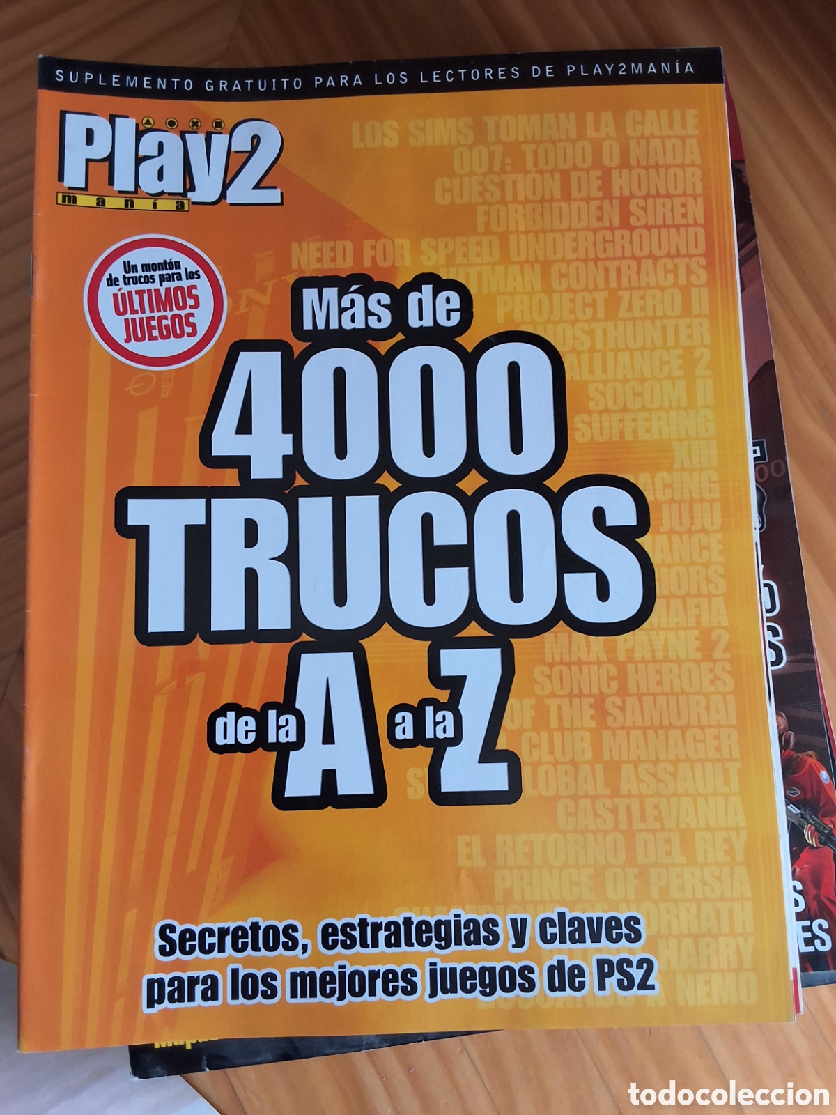 Coleccionismo de revistas y peri&oacute;dicos: 4000 trucos mini gu&iacute;a suplemento revista play mania n&uacute;mero 65