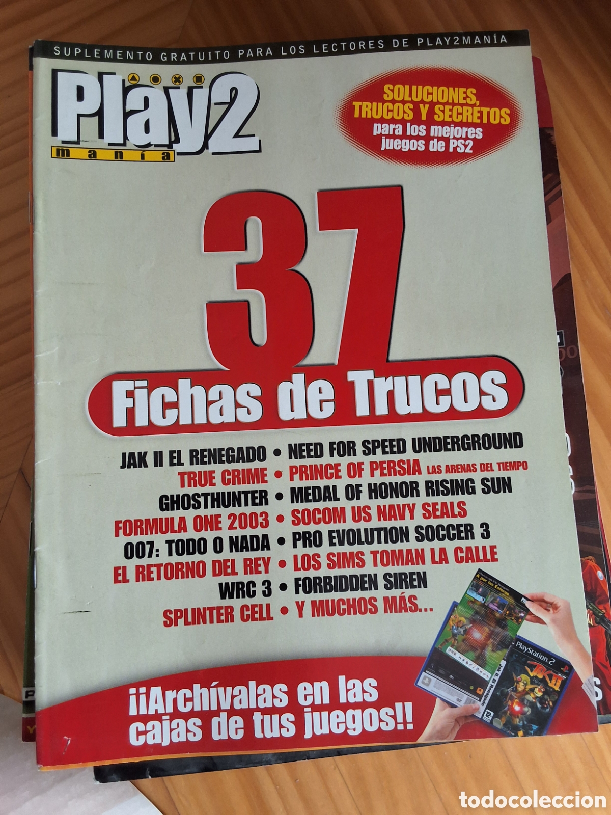 Coleccionismo de revistas y peri&oacute;dicos: 37 fichas trucos mini gu&iacute;a suplemento revista play mania2 n&uacute;mero 64
