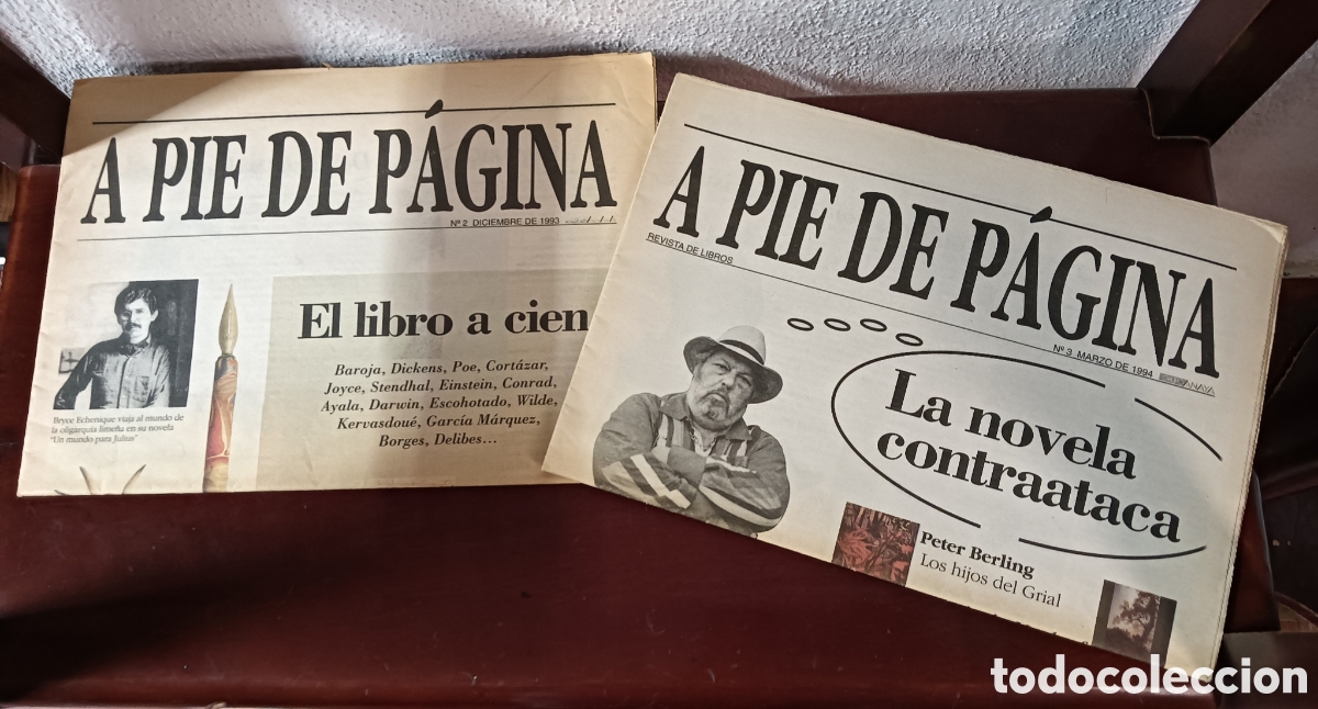 Sammeln von Zeitschriften und Zeitungen: A Pie de P&aacute;gina. Revistas de libros.
