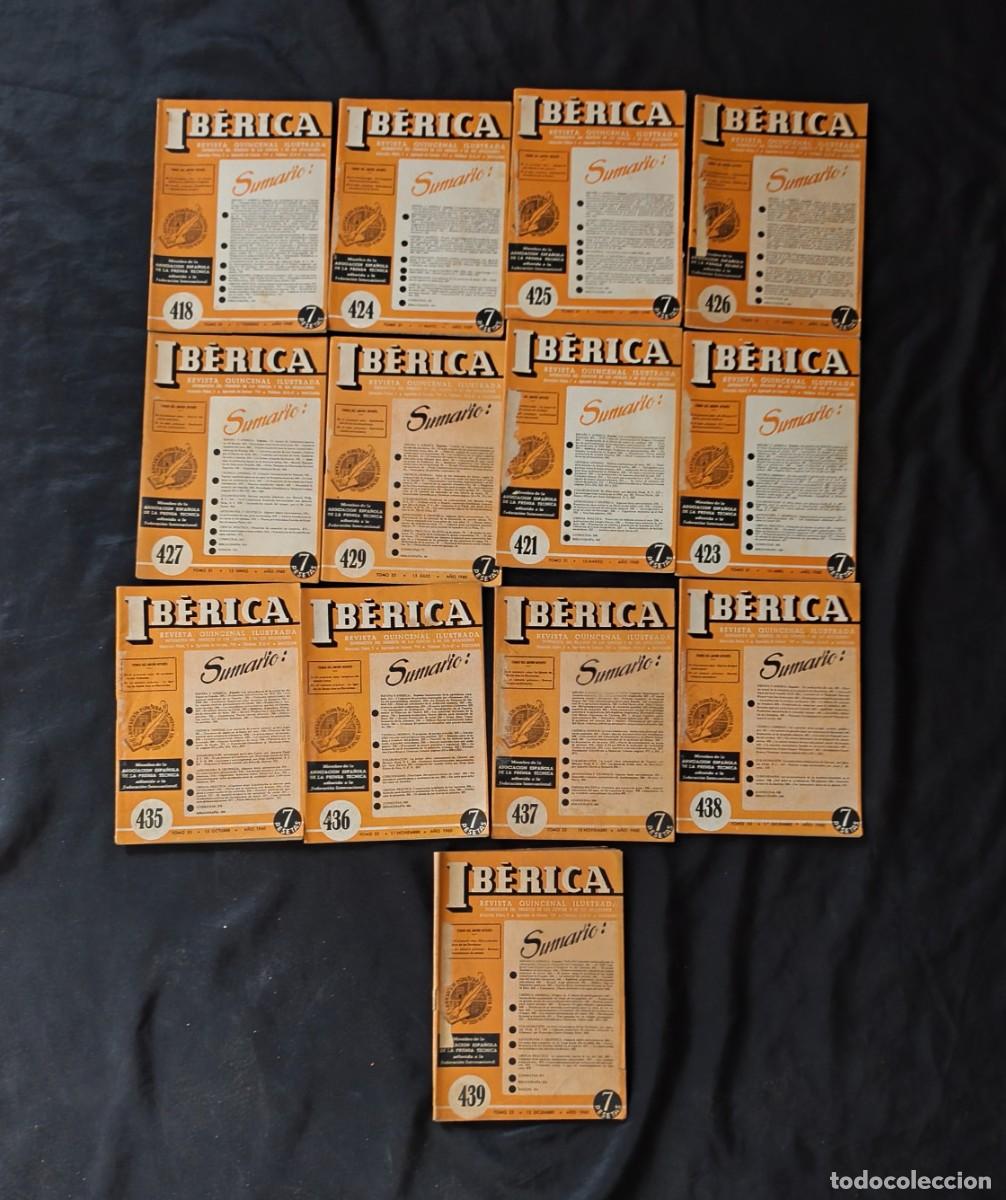 Coleccionismo de revistas y peri&oacute;dicos: 13 revistas Ib&eacute;rica de 1960