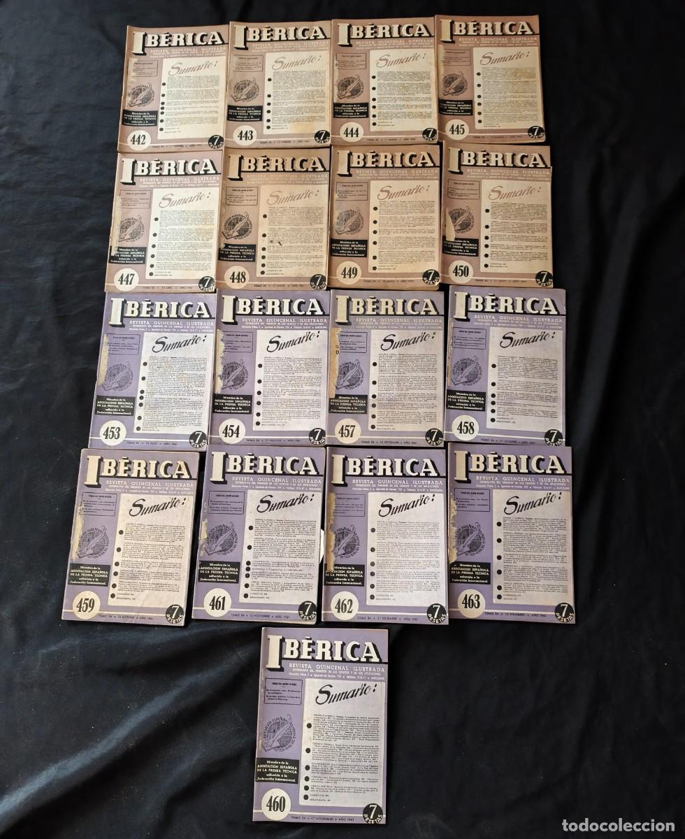 Collectionnisme de Revues et Journaux: Lote 17 ejemplares revista ib&eacute;rica de 1961