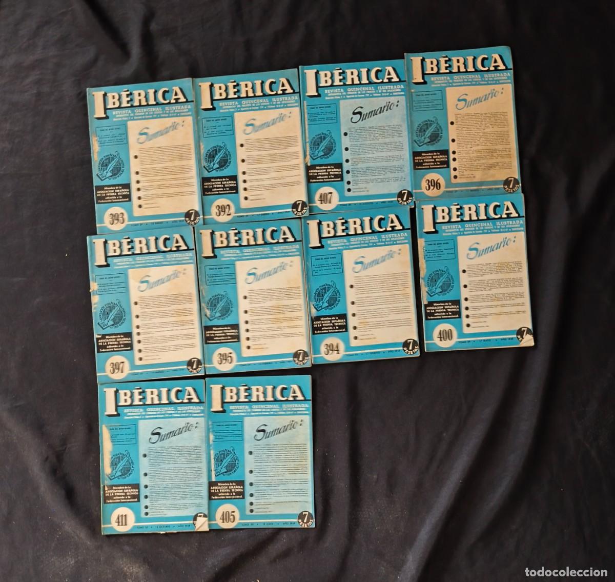 Collectionnisme de Revues et Journaux: Lote 10 revistas ib&eacute;rica de 1959