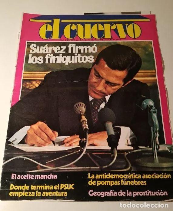 Colecionismo de Revistas e Jornais: EL CUERVO A&Ntilde;O 1 NUM 23 9 AL 14 NOVIEMBRE 1977