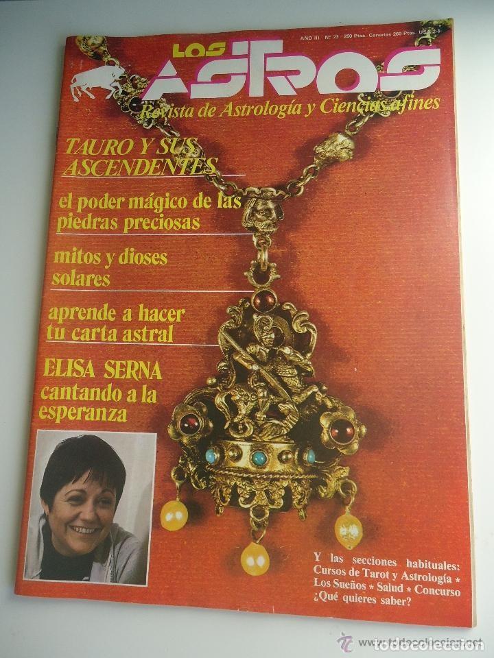 Colecionismo de Revistas e Jornais: Revista los astros. EL PODER MAGICO DE LAS PIEDRAS PRECIOSAS, ELISA SERNA