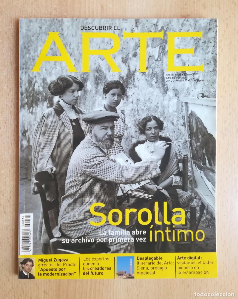 Collection Magazines and Newspapers: Descubrir el arte N&ordm; 35. Enero 2002. Sorolla. Siena Siglo XIV. Plaza del Campo. Desplegable.