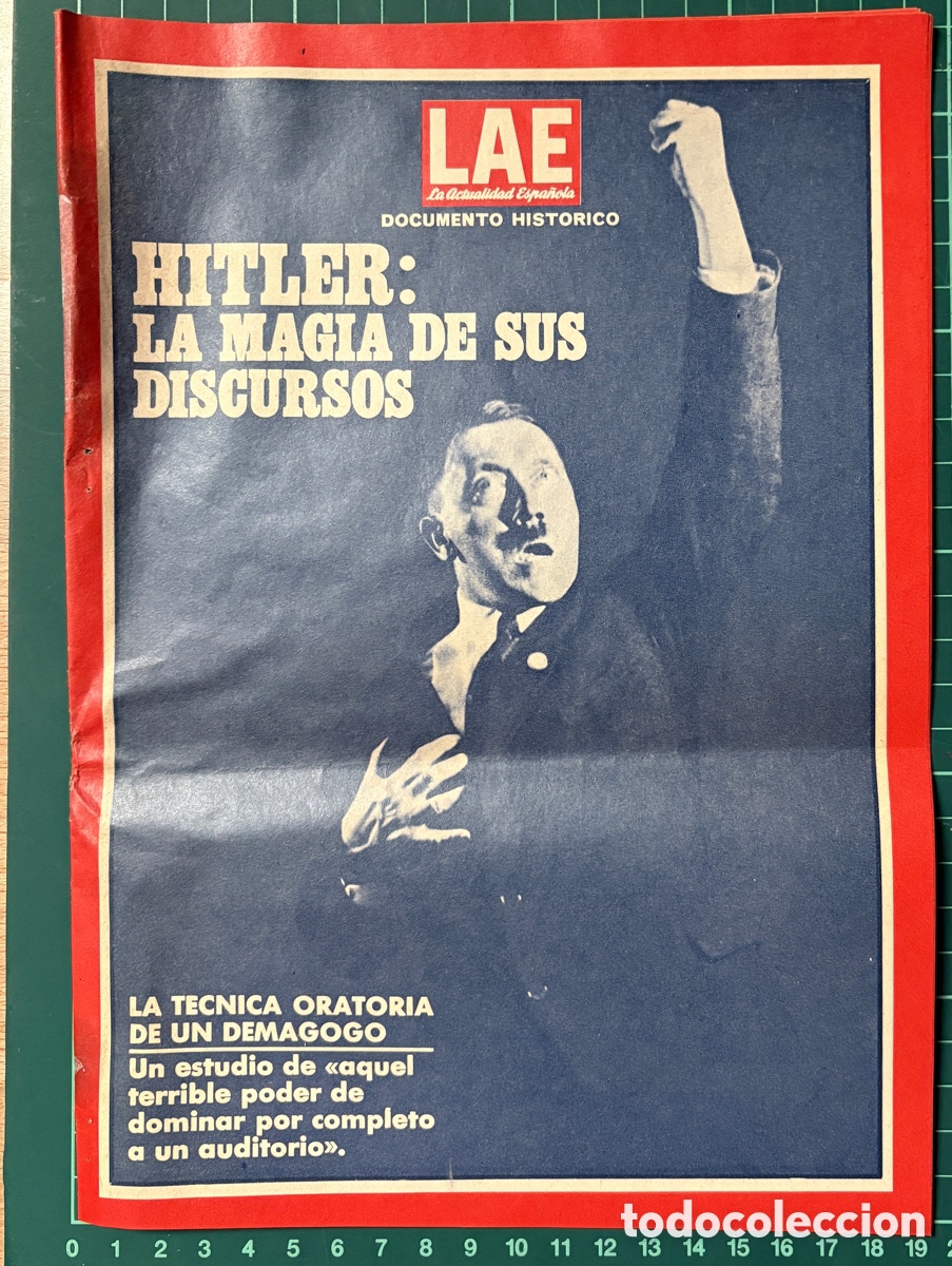 Collezionismo di Riviste e Giornali: A002-Fasc&iacute;culo Revista LAE - &iquest;C&oacute;mo Pudo Ocurrir? Cap. II: Hitler, La Magia de sus Discursos