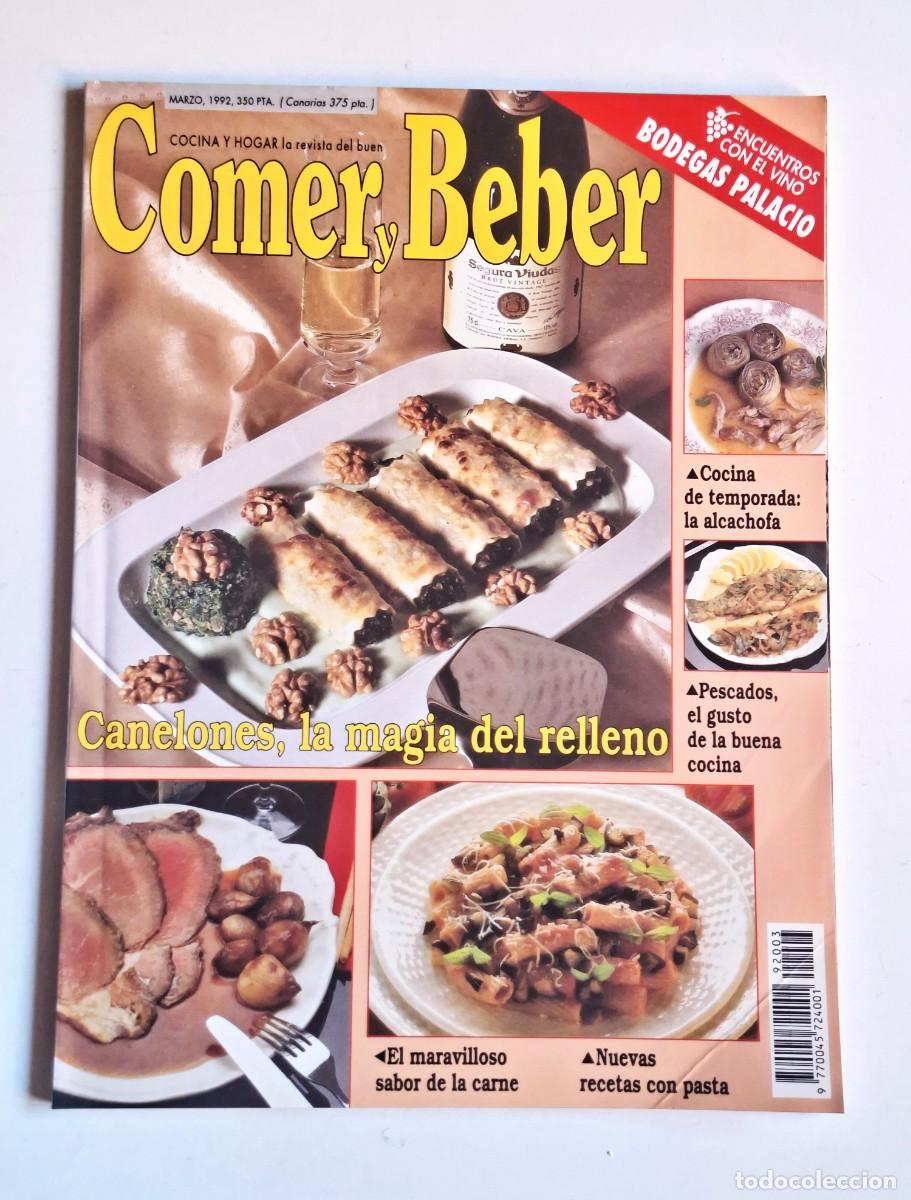 Collezionismo di Riviste e Giornali: REVISTA COMER Y BEBER (MARZO 1992). COCINA Y GASTRONOMIA VINTAGE