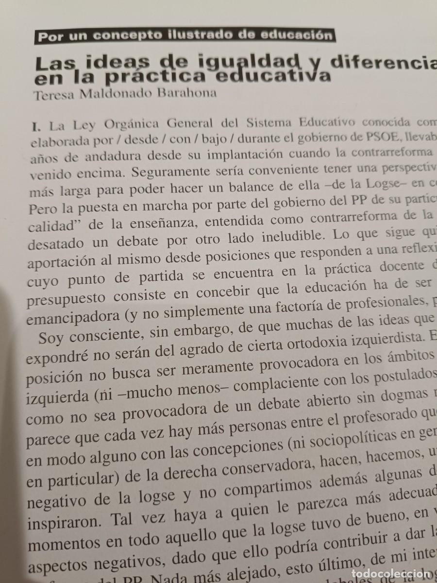 Coleccionismo de revistas y peri&oacute;dicos: IGUALDAD Y DIFERENCIA EN LA PRACTICA EDUCATIVA. 10 P&Aacute;GINAS DE VIENTO SUR 2003
