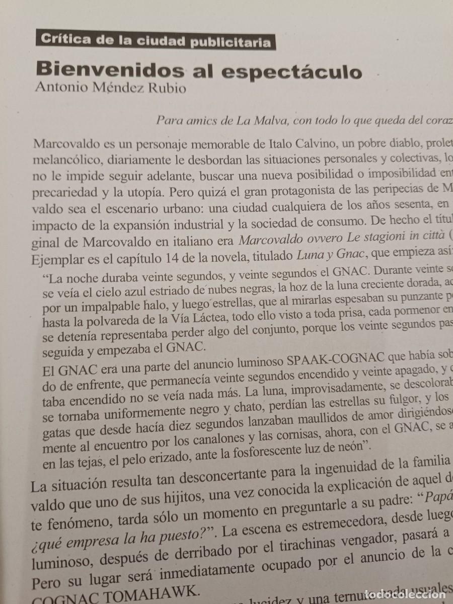 Coleccionismo de revistas y peri&oacute;dicos: CR&Iacute;TICA DE LA PUBLICIDAD Y OCUPACI&Oacute;N DE LA CIUDAD. 10 P&Aacute;GS DE VIENTO SUR 2007