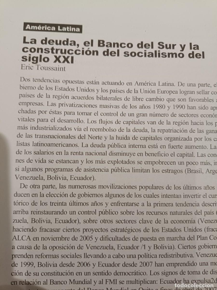 Coleccionismo de revistas y peri&oacute;dicos: AM&Eacute;RICA LATINA: DEUDA EXTERNA Y CONSTRUCCI&Oacute;N DEL SOCIALISMO. 11 P&Aacute;GS DE VIENTO SUR 2008