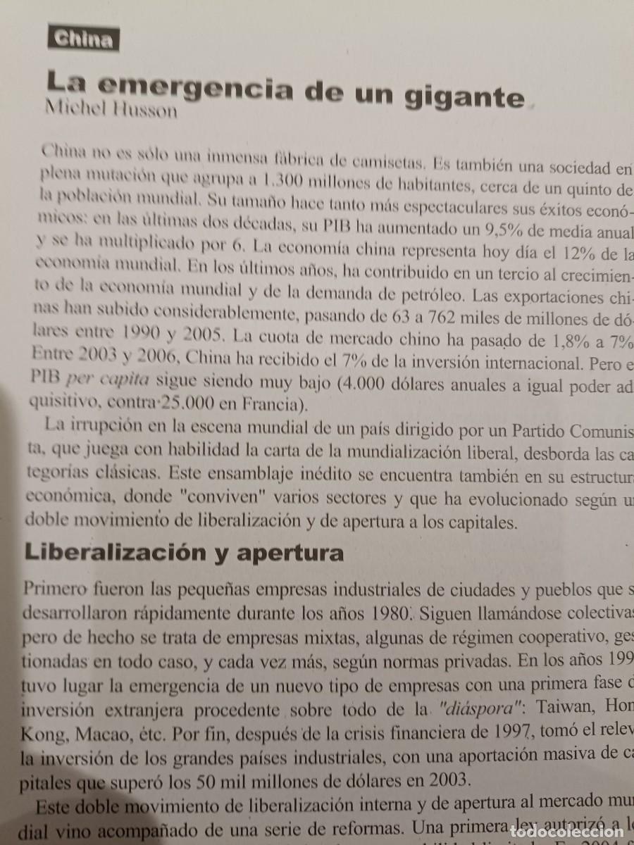 Coleccionismo de revistas y peri&oacute;dicos: CHINA: LA EMERGENCIA DE UN GIGANTE. 8 P&Aacute;GS DE VIENTO SUR 2008