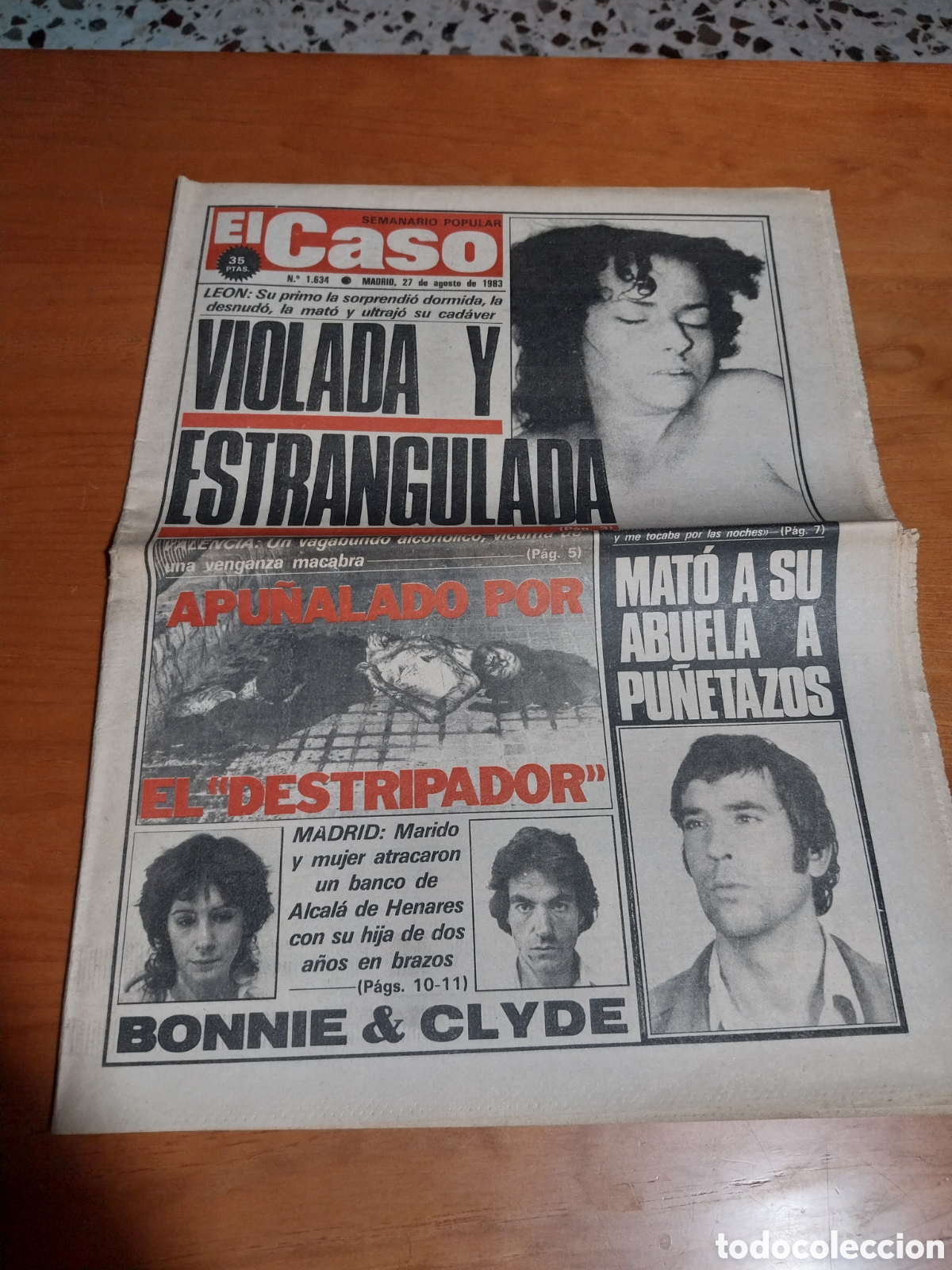 Coleccionismo de revistas y peri&oacute;dicos: EL CASO 1983 SALAS DE LA RIBERA LE&Oacute;N ZARAGOZA VALENCIA GIJON VIDAN.ATRACO ALCAL&Aacute;.JULIO IGLESIAS GIRA