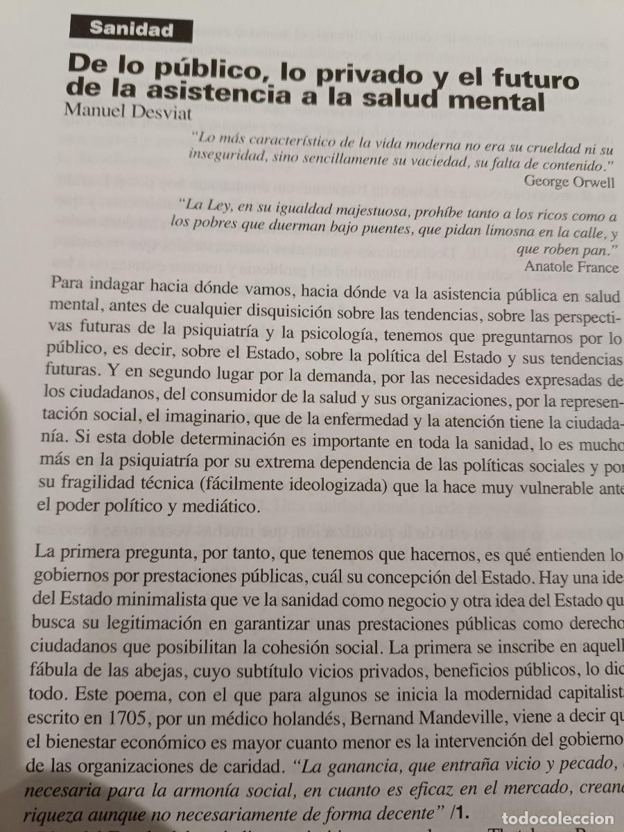 Coleccionismo de revistas y peri&oacute;dicos: SANIDAD P&Uacute;BLICA Y PRIVADA Y SALUD MENTAL. 8 P&Aacute;GS DE VIENTO SUR 2009