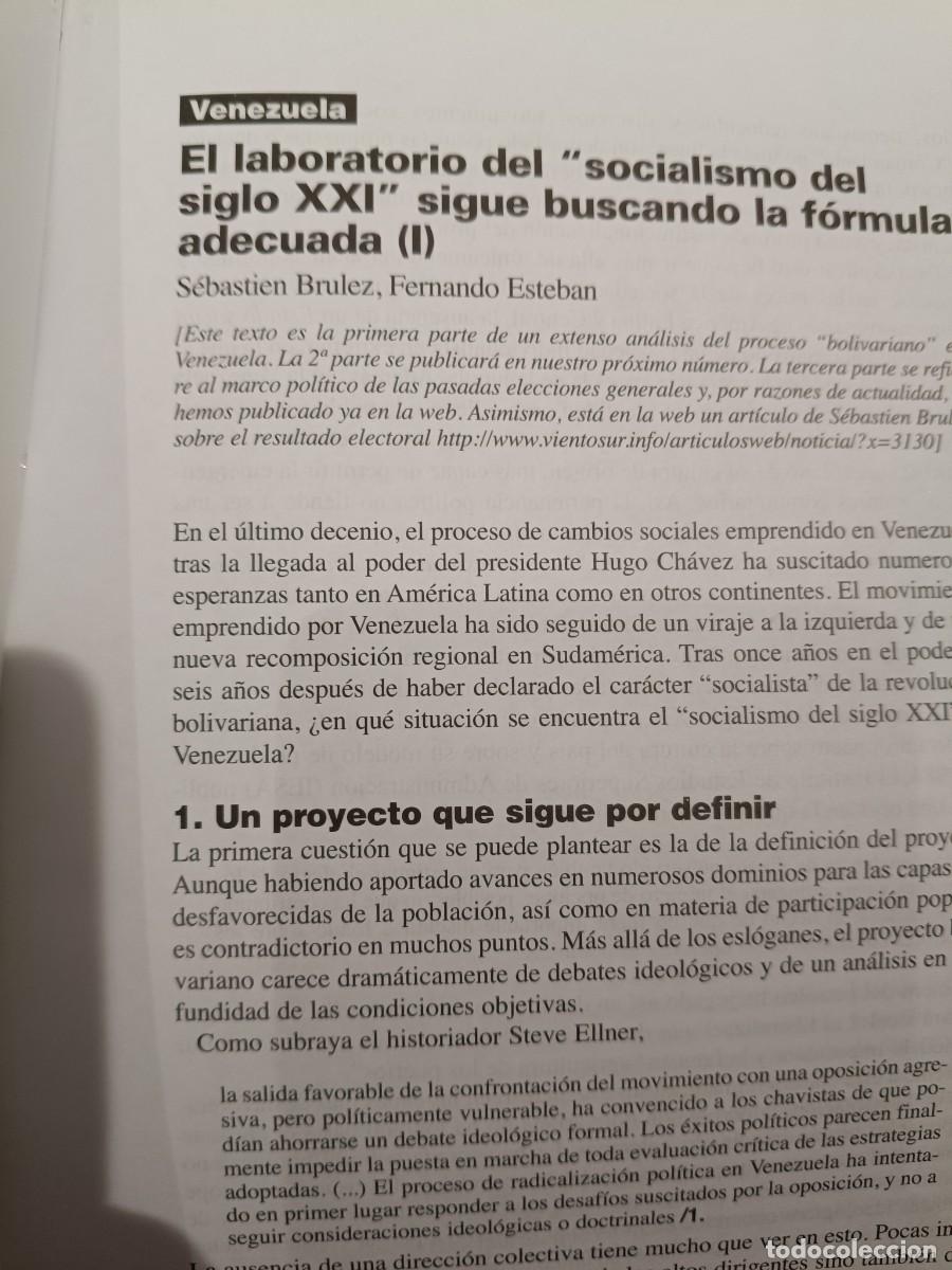 Coleccionismo de revistas y peri&oacute;dicos: VENEZUELA: LABORATORIO DEL SOCIALISMO DEL SIGLO XXI. 10 P&Aacute;GS DE VIENTO SUR 2010