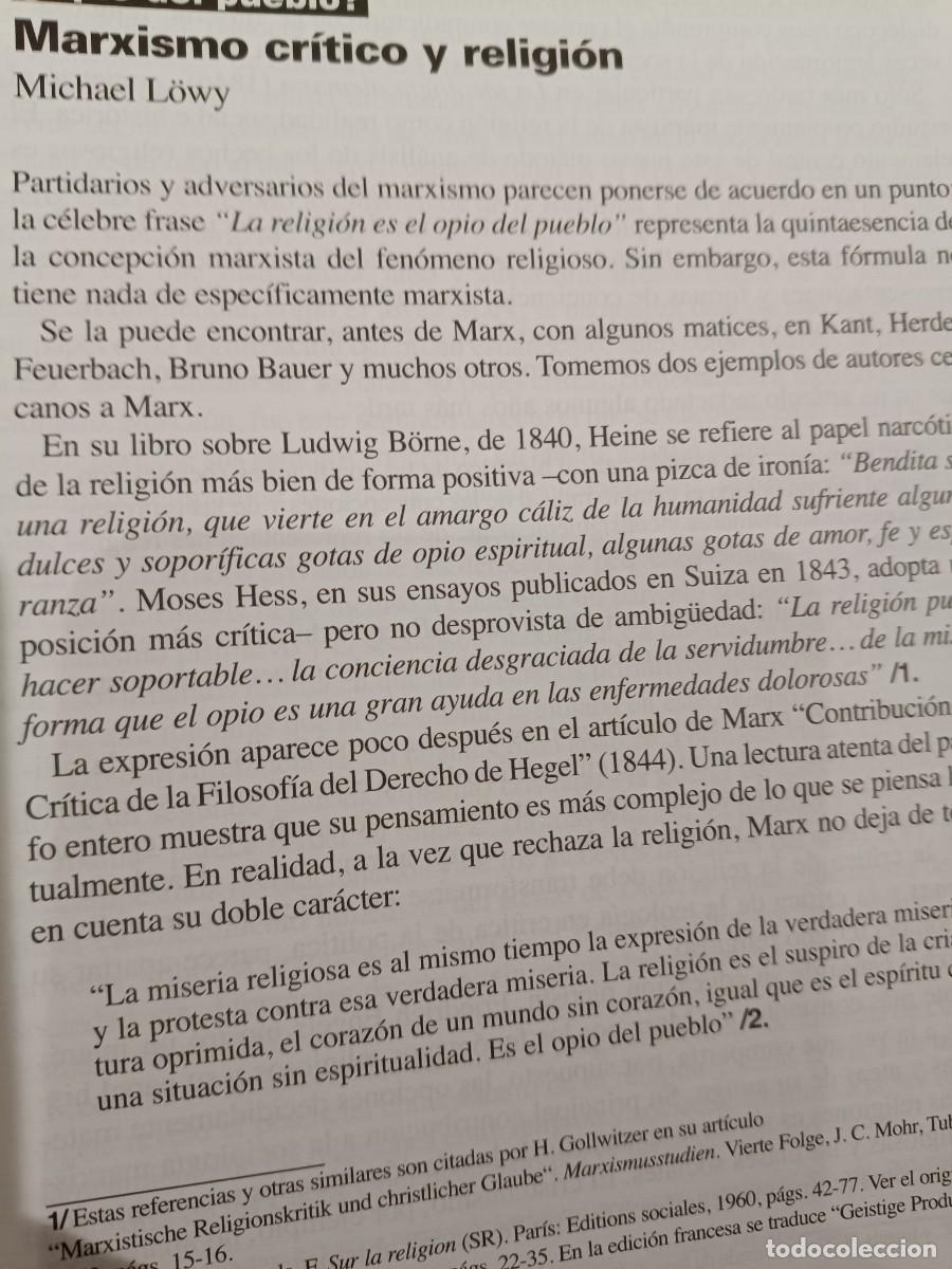 Coleccionismo de revistas y peri&oacute;dicos: MARXISMO CR&Iacute;TICO Y RELIGI&Oacute;N. 6 P&Aacute;GS DE VIENTO SUR 2010