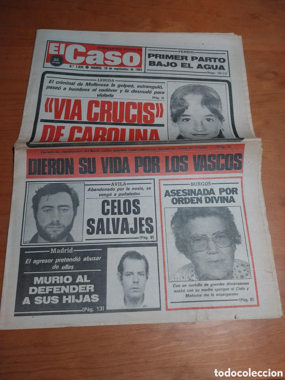 Collezionismo di Riviste e Giornali: EL CASO 1983 MOLLERUSA BALAGUER MIRANDA DE EBRO GALARDE BURGOS. EL FRESNO AVILA.BENIDORM VERANO LOCO