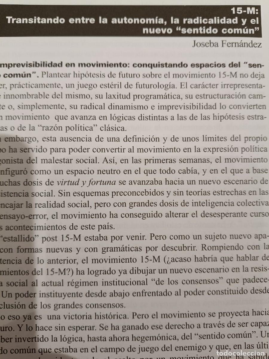 Coleccionismo de revistas y peri&oacute;dicos: 15-M ENTRE LA AUTONOM&Iacute;A, LA RADICALIDAD Y EL NUEVO SENTIDO COM&Uacute;N. 14 P&Aacute;GS DE VIENTO SUR 2011