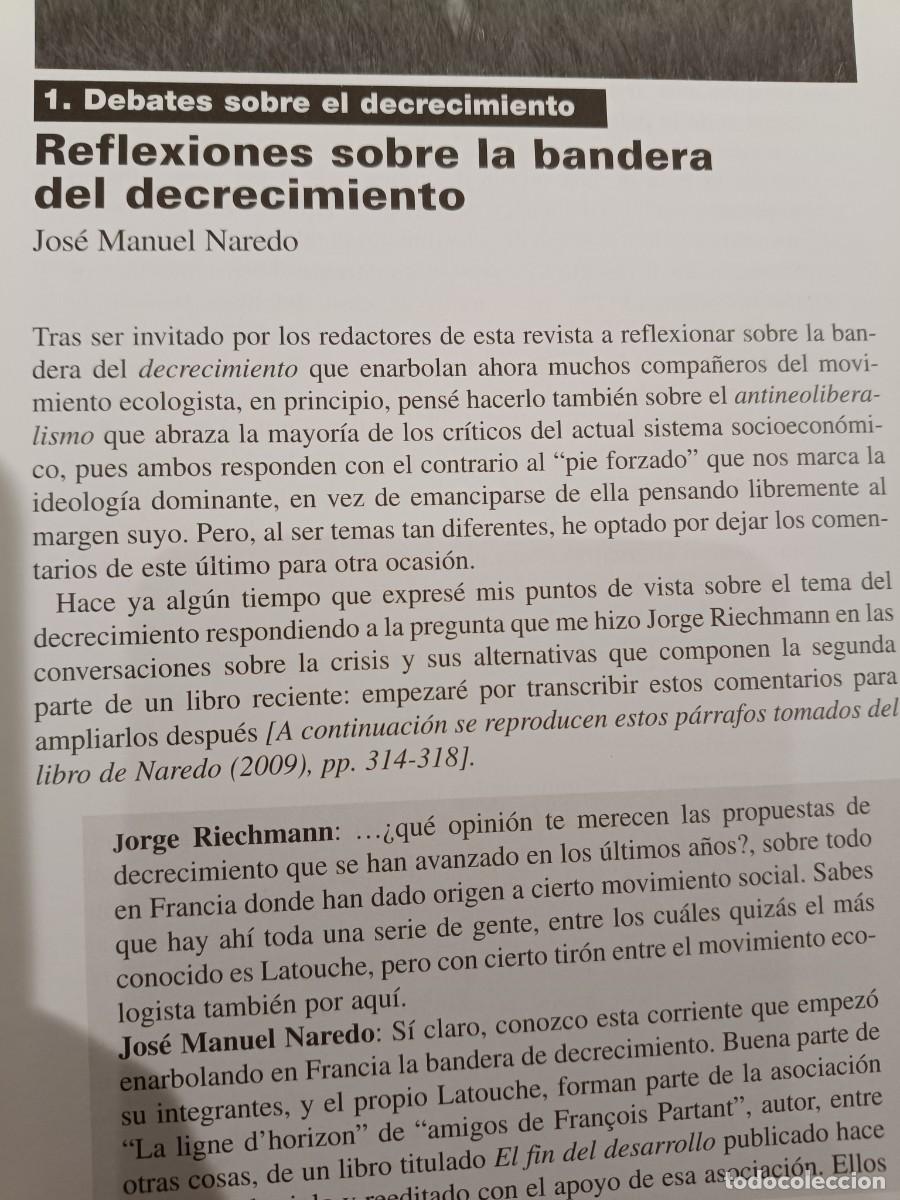 Coleccionismo de revistas y peri&oacute;dicos: DOSSIER: DEBATE A FAVOR Y EN CONTRA DEL DECRECIMIENTO SOSTENIBLE. 40 P&Aacute;GS DE VIENTO SUR 2011