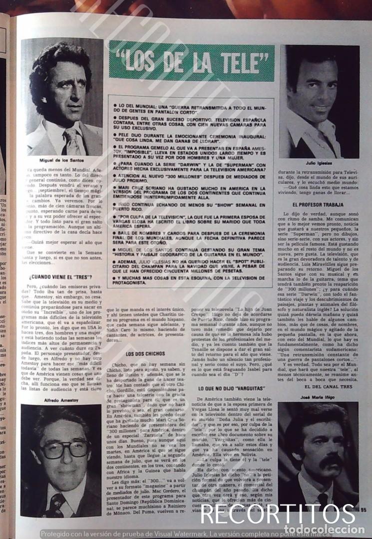 Colecionismo de Revistas e Jornais: miguel de los santos alfredo amestoy julio iglesias jose maria i&ntilde;igo