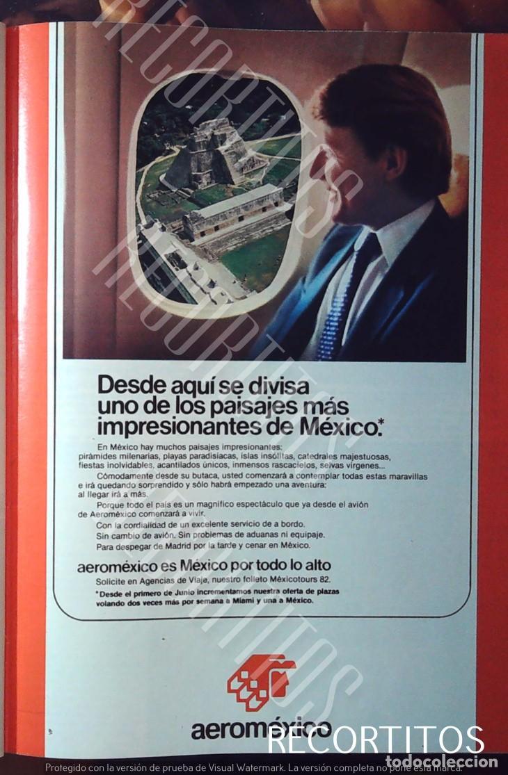 Sammeln von Zeitschriften und Zeitungen: aeromexico anuncio publicidad