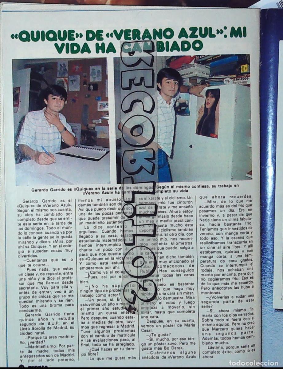 Colecionismo de Revistas e Jornais: gerardo garrido quique de verano azul