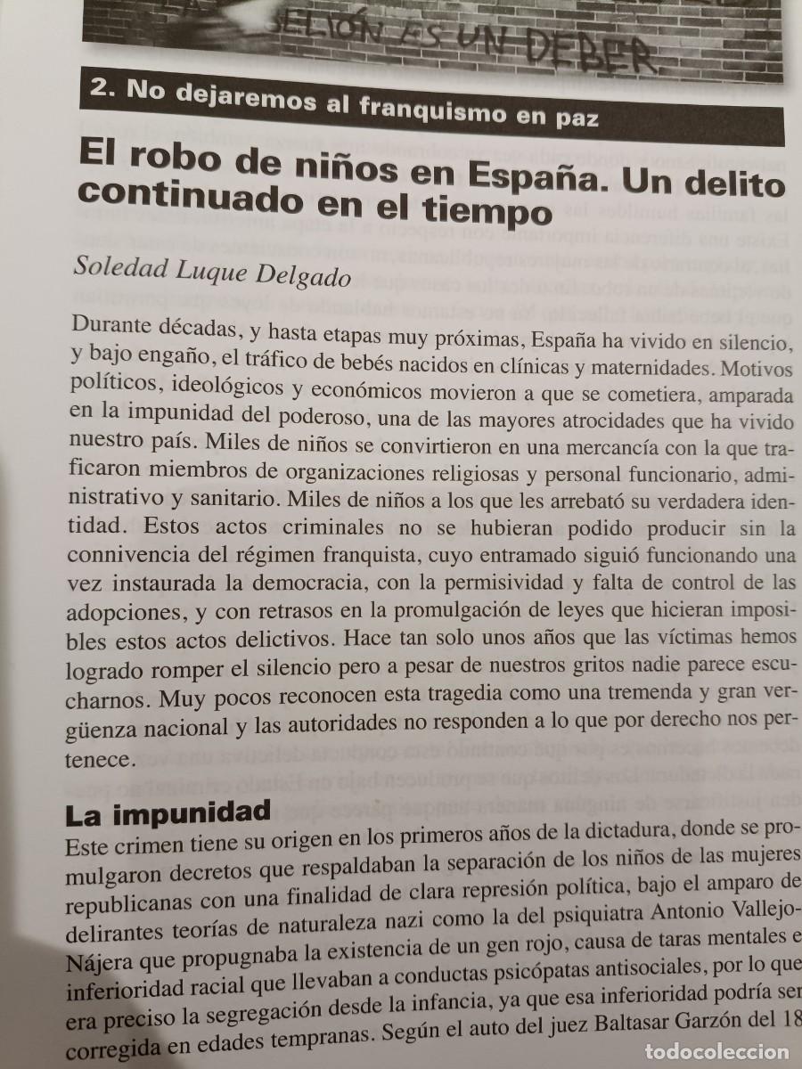 Collectionnisme de Revues et Journaux: ROBO DE NI&Ntilde;OS DURANTE EL FRANQUISMO. 10 P&Aacute;GS DE VIENTO SUR 2013
