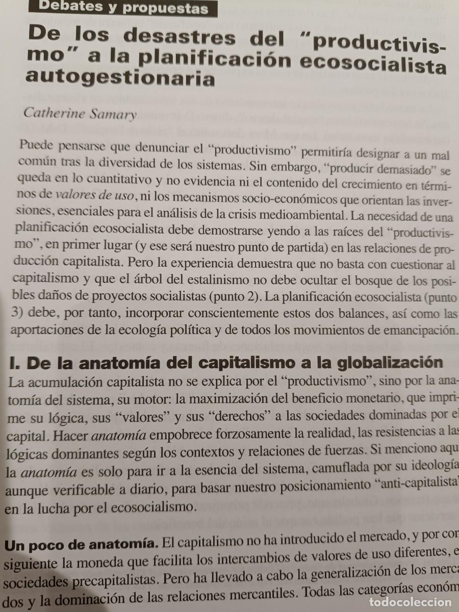 Collection Magazines and Newspapers: DE PRODUCTIVISMO CAPITALISTA A PLANIFICACI&Oacute;N ECOSOCIALISTA AUTOGESTIONARIA 12P&Aacute;GS DE VIENTO SUR 2013