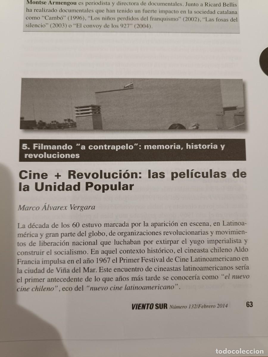 Collectionnisme de Revues et Journaux: CINE Y REVOLUCI&Oacute;N DURANTE EL GOBIERNO DE UNIDAD POPULAR EN CHILE. 8 P&Aacute;GS DE VIENTO SUR 2014