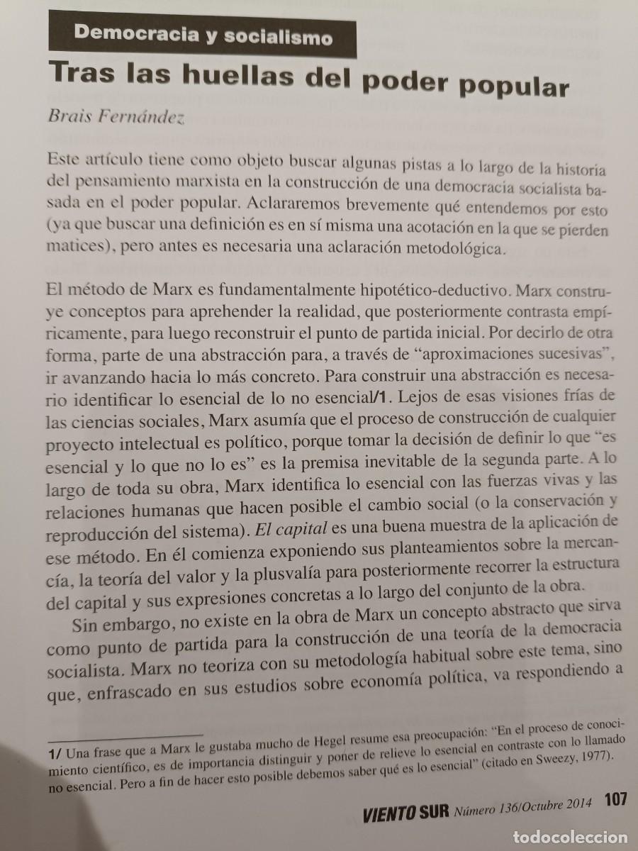 Collectionnisme de Revues et Journaux: DEMOCRACIA, SOCIALISMO Y PODER POPULAR. 10 P&Aacute;GS DE VIENTO SUR 2014