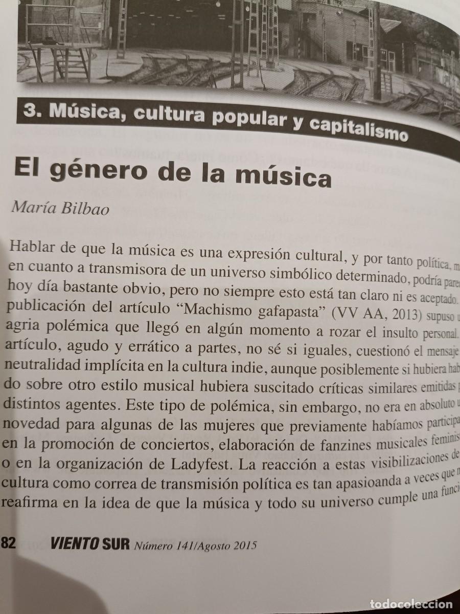 Collectionnisme de Revues et Journaux: M&Uacute;SICA DESDE LA PERSPECTIVA DE GENERO Y FEMINISTA. 7 P&Aacute;GS DE VIENTO SUR 2015
