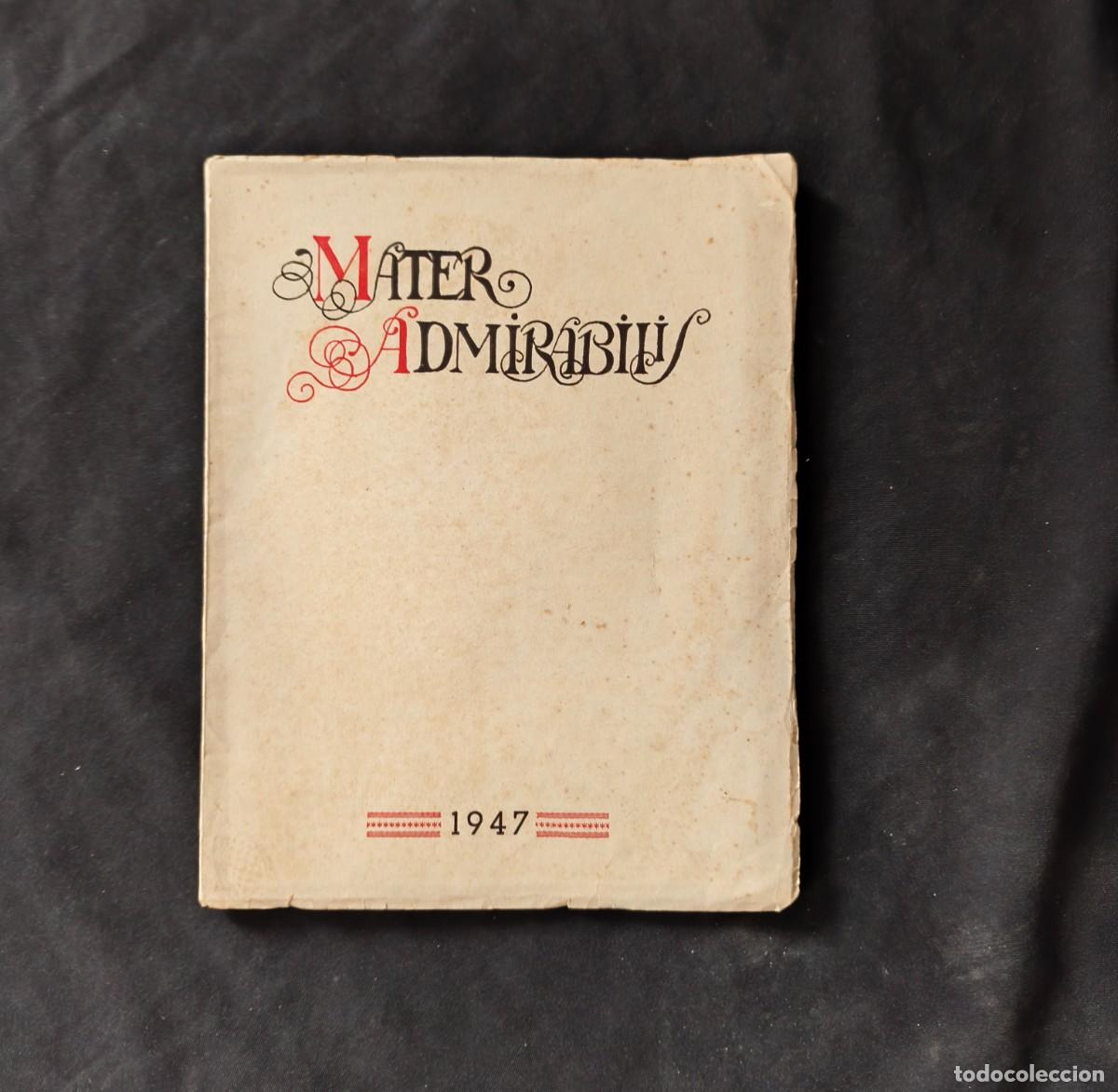 Sammeln von Zeitschriften und Zeitungen: Mater Admirabilis de 1947