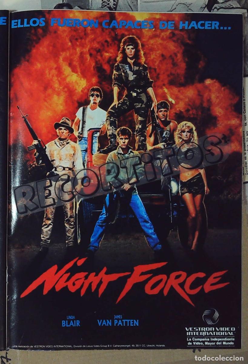 Sammeln von Zeitschriften und Zeitungen: night force james van patten linda blair anuncio publicidad