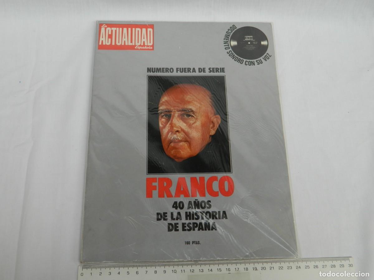 Coleccionismo de revistas y peri&oacute;dicos: ACTUALIDAD ESPA&Ntilde;OLA - FRANCO 40A&Ntilde;OS DE LA HISTORIA DE ESPA&Ntilde;A -INCLUYE DOCUMENTO SONORO