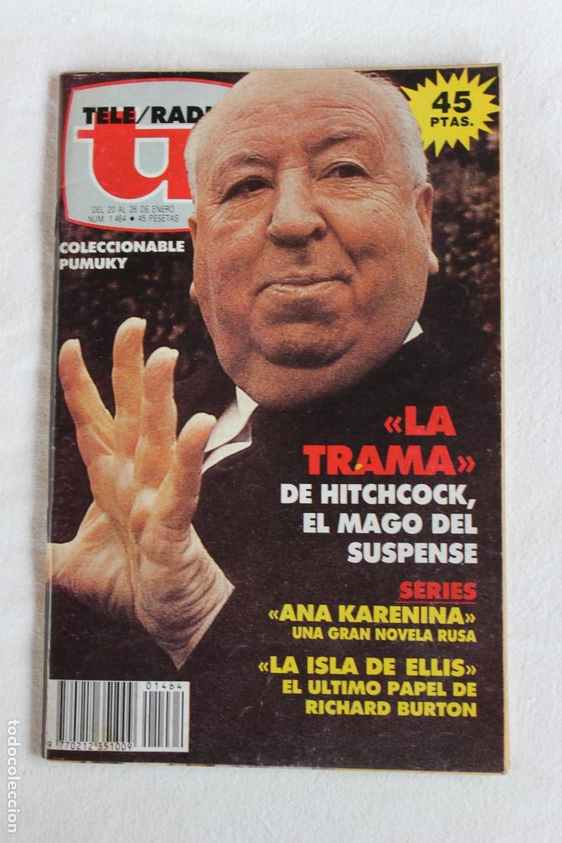 Colecionismo de Revistas e Jornais: TELERADIO N&ordm; 1464 LA TRAMA HITCHCOCK