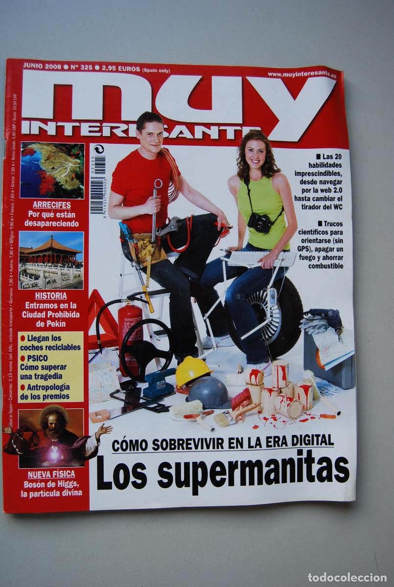 Coleccionismo de revistas y peri&oacute;dicos: MUY INTERESANTE.NUM.325-2008: SUPERMANITAS-ARRECIFES-NUEVA FISICA-CIUDAD PROHIBIDA-