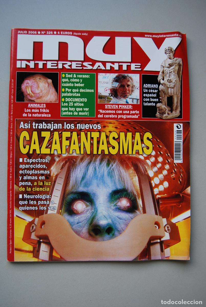 Coleccionismo de revistas y peri&oacute;dicos: MUY INTERESANTE.NUM.326-2008: CAZAFANTASMAS-STEVEN PINKER-ADRIANO-ANIMALES FRIKIS