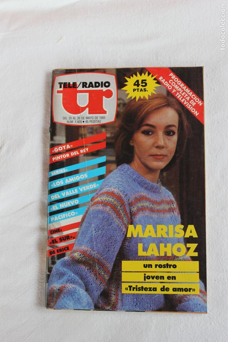Coleccionismo de revistas y peri&oacute;dicos: TELERADIO N&ordm; 1429 1985 MARISA LAHOZ