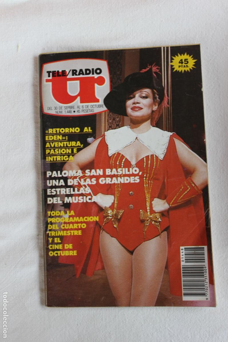 Coleccionismo de revistas y peri&oacute;dicos: TELERADIO N&ordm; 1448 1985 PALOMA SAN BASILIO