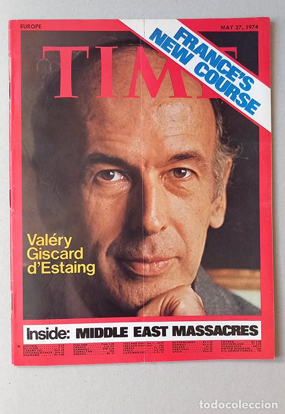 Collectionnisme de Revues et Journaux: Middle East Massacres. Giscard d&rsquo;Estaing. Portugal Delivering on Promises. Time, 1974