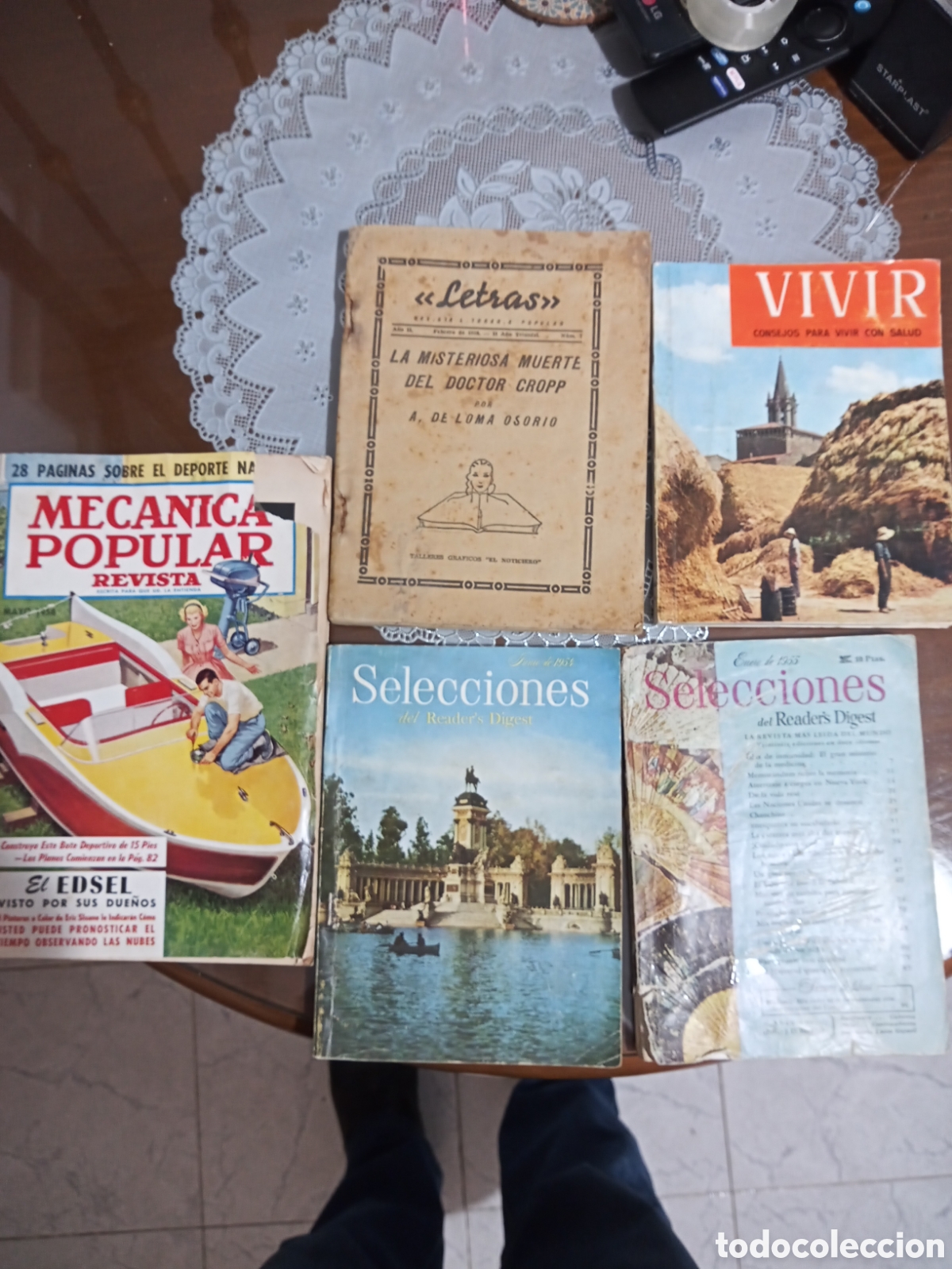 Collection Magazines and Newspapers: Lote de revistas antiguas curiosas a&ntilde;os 1938, 1958, etc. Estado usadas