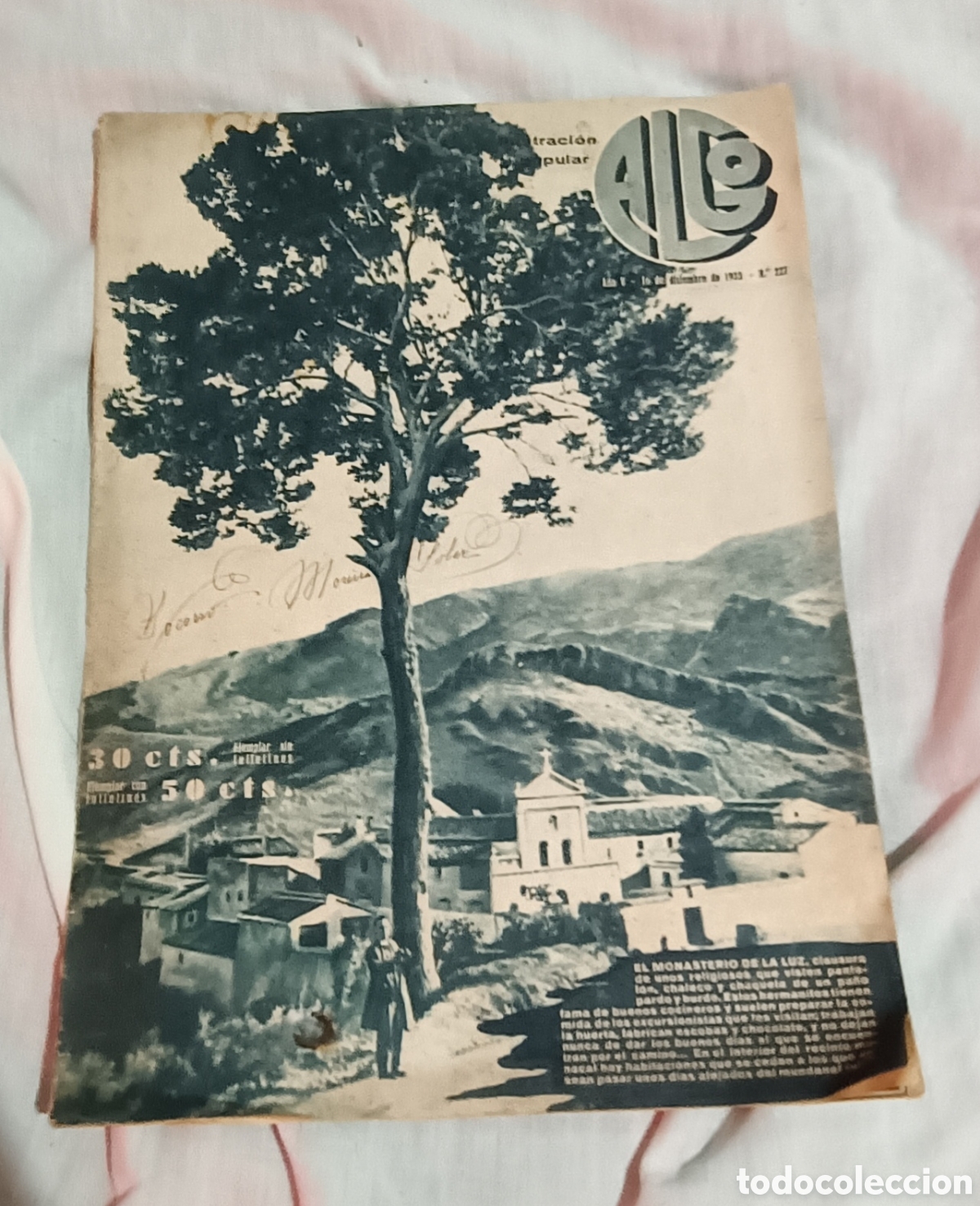 Collectionnisme de Revues et Journaux: Revista Algo Ilustraci&oacute;n Popular N&ordm; 227 (1933).