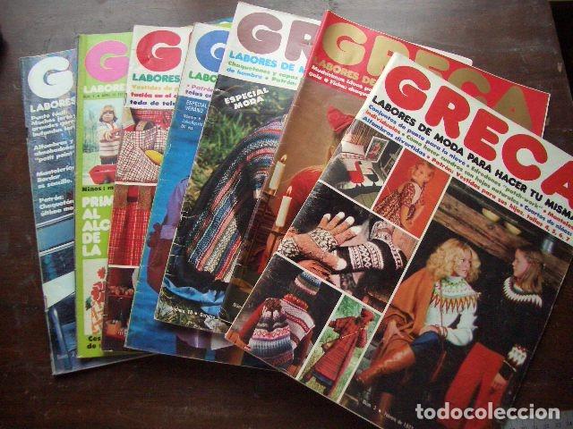 Coleccionismo de revistas y peri&oacute;dicos: Revistas labores Greca a&ntilde;o 1977 7 ejemplares