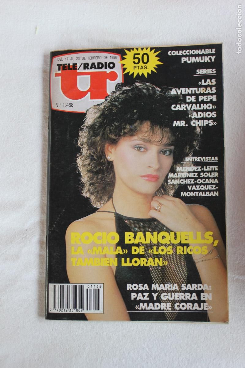 Coleccionismo de revistas y peri&oacute;dicos: TELERADIO N&ordm; 1468 1986 ROCIO BANQUELLS